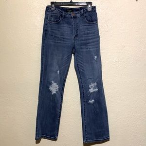 Risen Los Angeles Jean Pants Size 29/9 Blue Ripped Straight